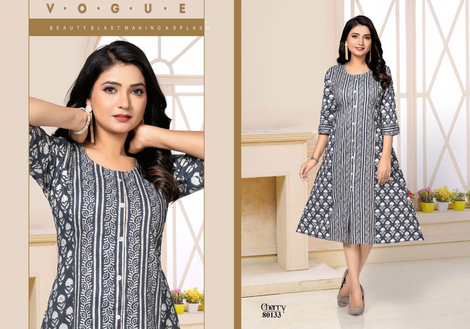 Cherry By Mayra 81031 To 80136 Printed Kurtis Catalog